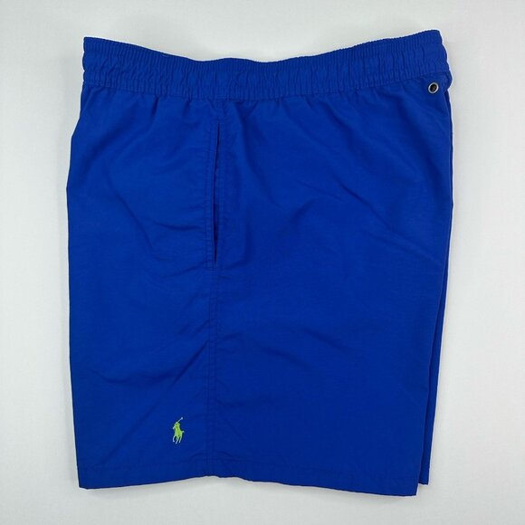 Polo Ralph Lauren Men's Blue Drawstring Lined Water Swim Trunks Large/W36/L5.25 - Picture 2 of 12